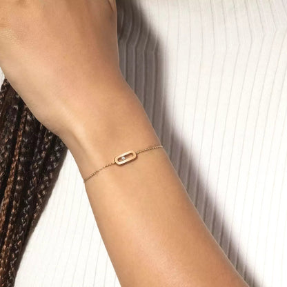[Blue Tears Jewelry]Move Uno Diamond Bracelet