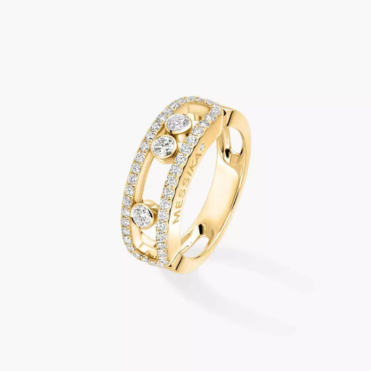 [Blue Tears Jewelry] Move Gold Diamond Pave_ Ring
