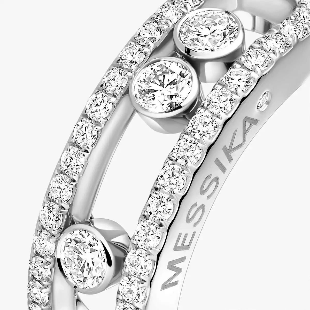 [Blue Tears Jewelry] Move Gold Diamond Pave_ Ring