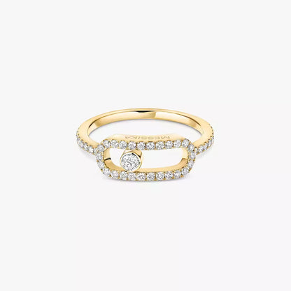 [Blue Tears Jewelry]Move Uno Diamond Ring in Gold