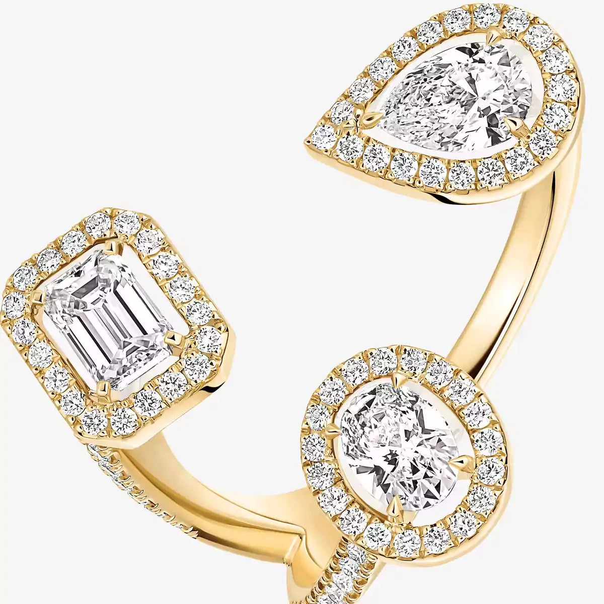 [[Blue Tears Jewelry] Diamond Ring 0,25ct My Twin Trilogy