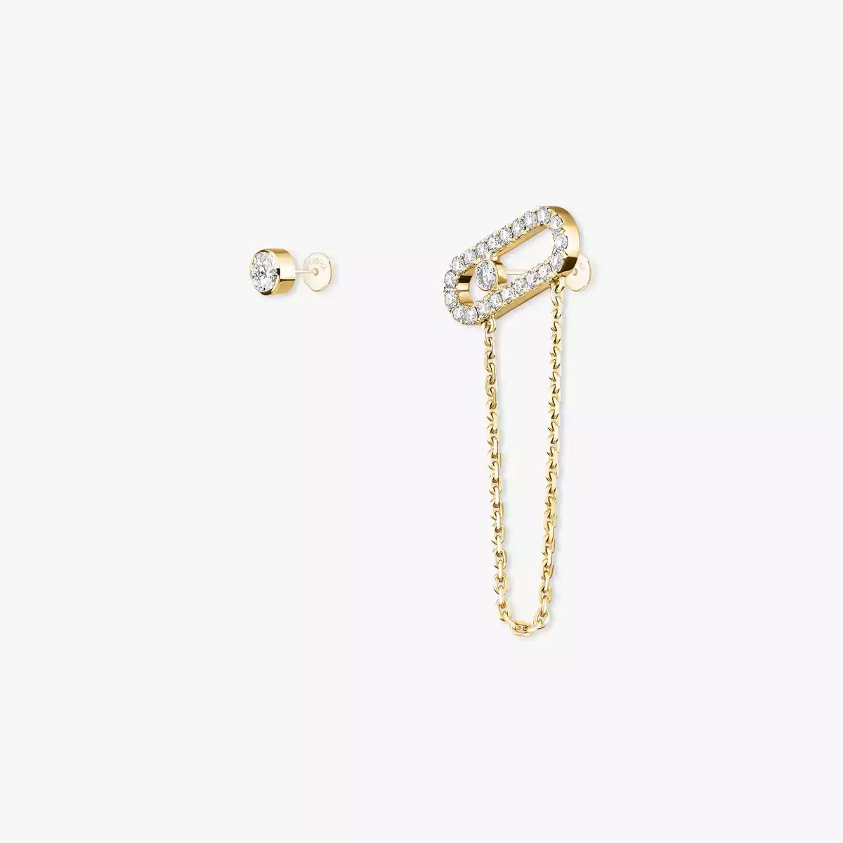 [Blue Tears Jewelry]Move Uno Diamond Earrings