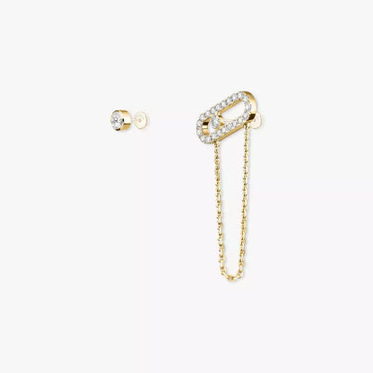 [Blue Tears Jewelry]Move Uno Diamond Earrings