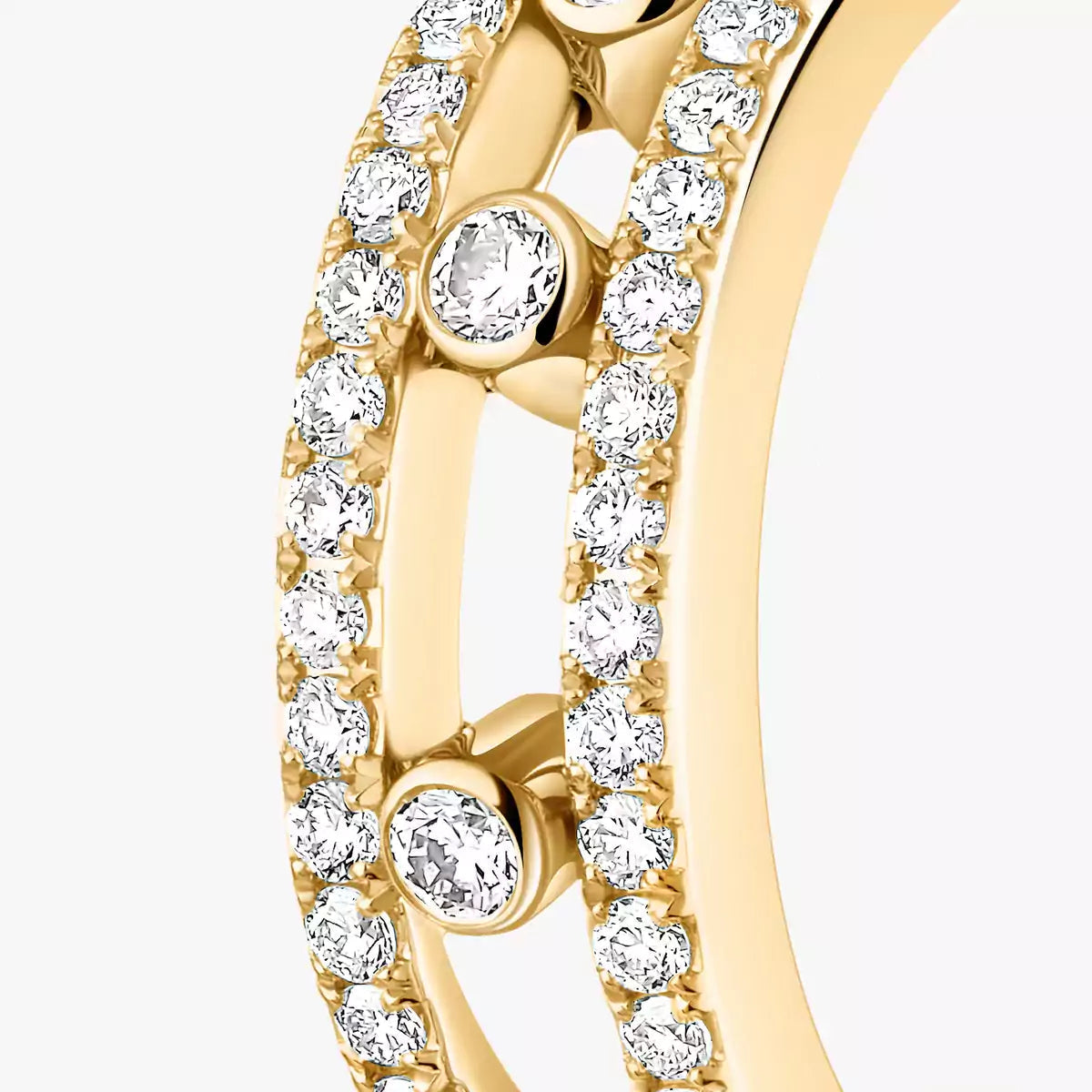 [Blue Tears Jewelry]Diamond Pave_ Hoop Earrings Move
