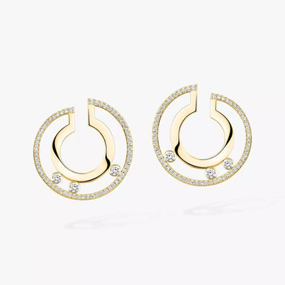 [Blue Tears Jewelry] Move Romane Small Diamond Hoop Earrings