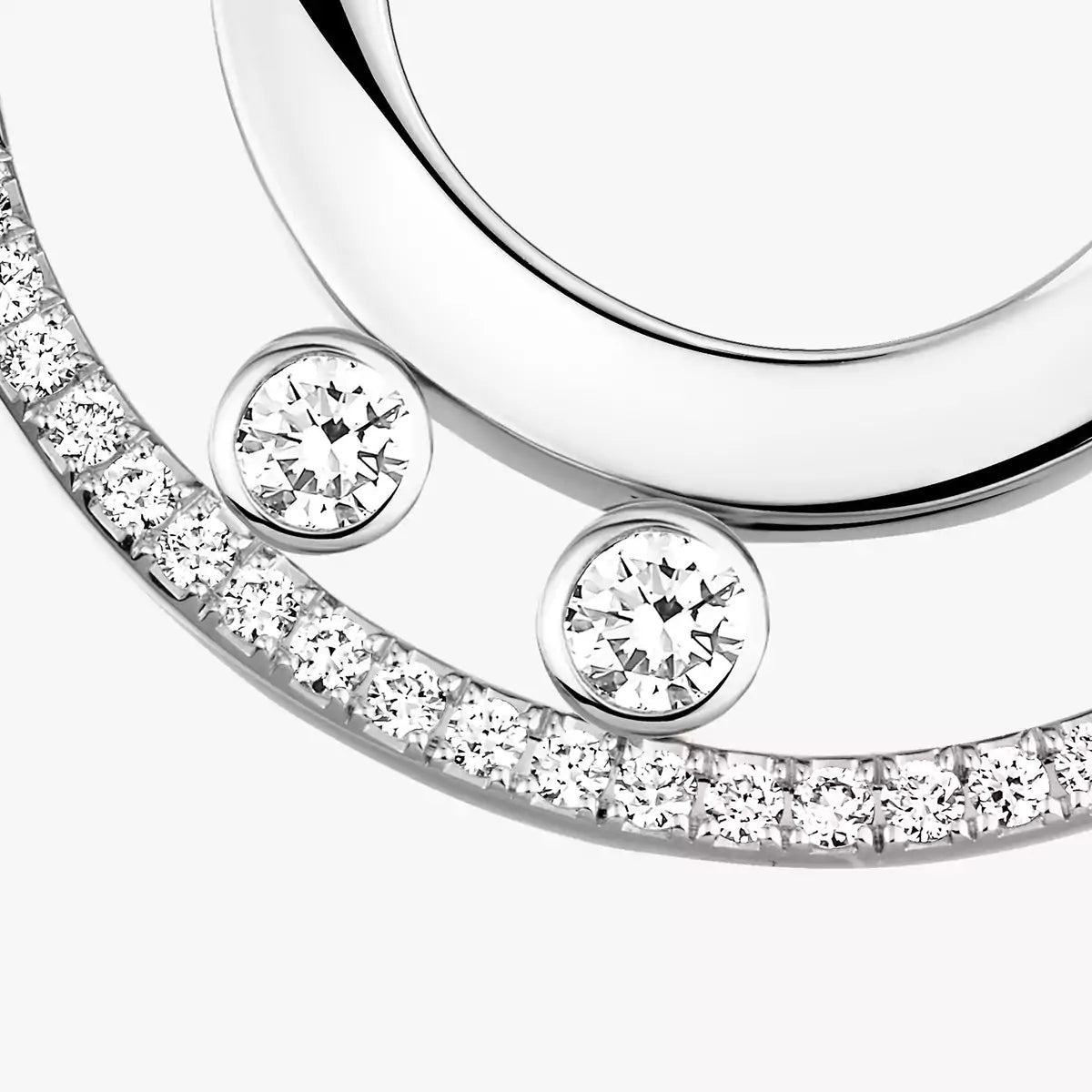 [Blue Tears Jewelry]Move Romane Small Diamond Hoop Earrings
