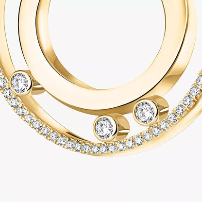 [Blue Tears Jewelry]Move Romane Small Diamond Hoop Earrings