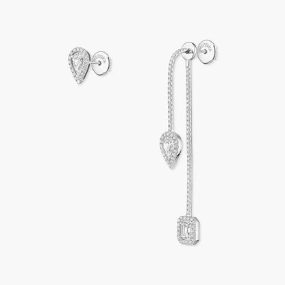 [Blue Tears Jewelry]Diamond Drop Earrings My Twin