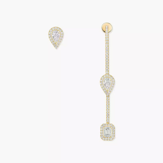 [Blue Tears Jewelry]Diamond Drop Earrings My Twin
