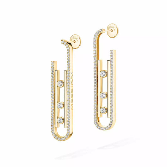 [Blue Tears Jewelry]Diamond Pendant Earrings Move 10Th