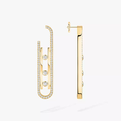 [Blue Tears Jewelry]Diamond Pendant Earrings Move 10Th