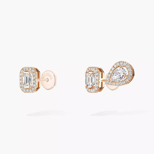 [Blue Tears Jewelry]Diamond Earrings 0,10ct My Twin 1+2
