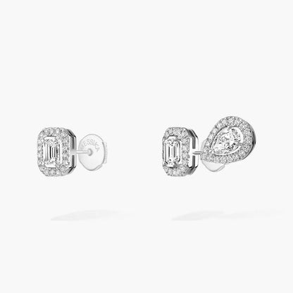 [Blue Tears Jewelry]Diamond Earrings 0,10ct My Twin 1+2