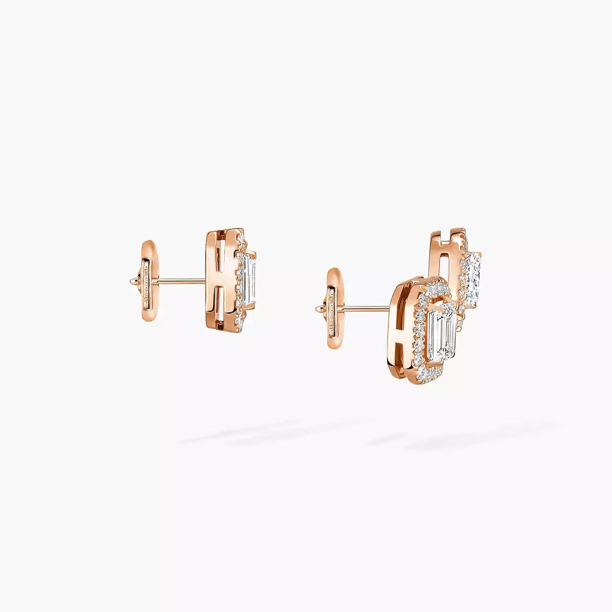 [Blue Tears Jewelry]Diamond Earrings 0,10ct My Twin 1+2