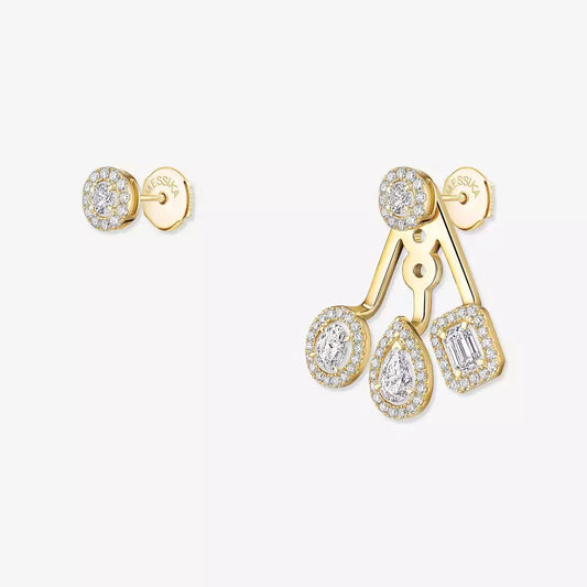 [Blue Tears Jewelry] My Twin Trio  Diamond Earrings