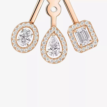 [Blue Tears Jewelry] My Twin Trio  Diamond Earrings