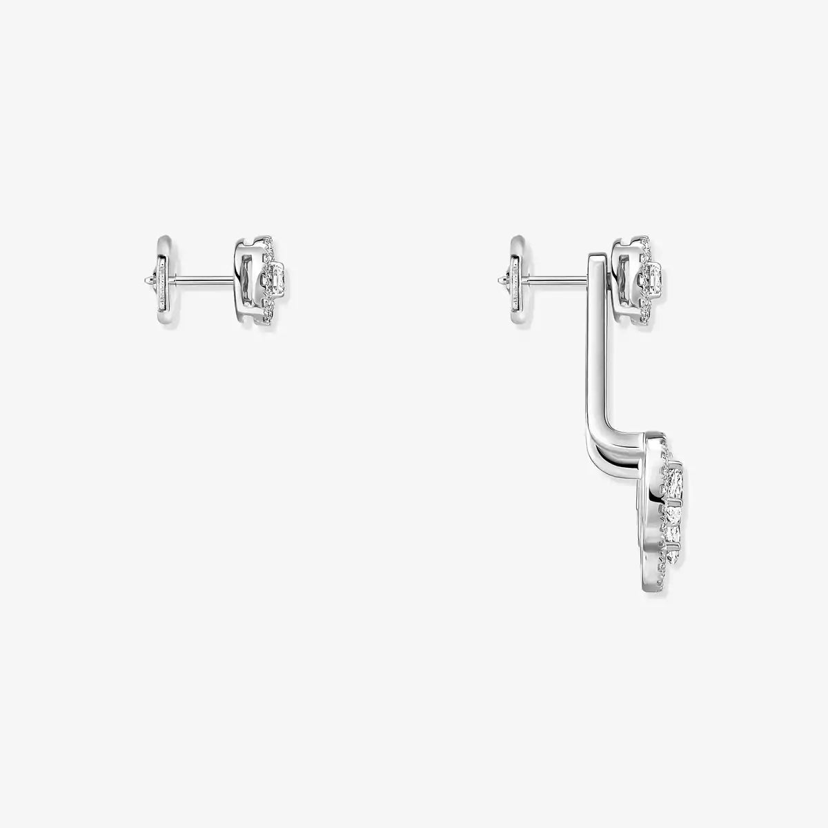[Blue Tears Jewelry] My Twin Trio  Diamond Earrings