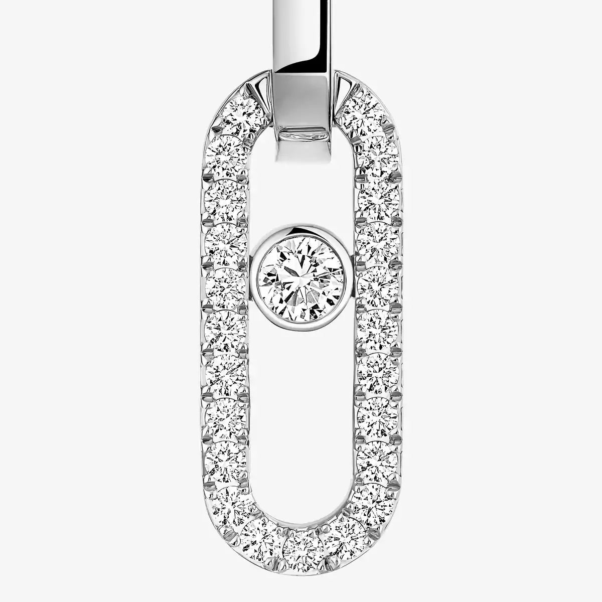 [Blue Tears Jewelry]Move Link Diamond Earrings