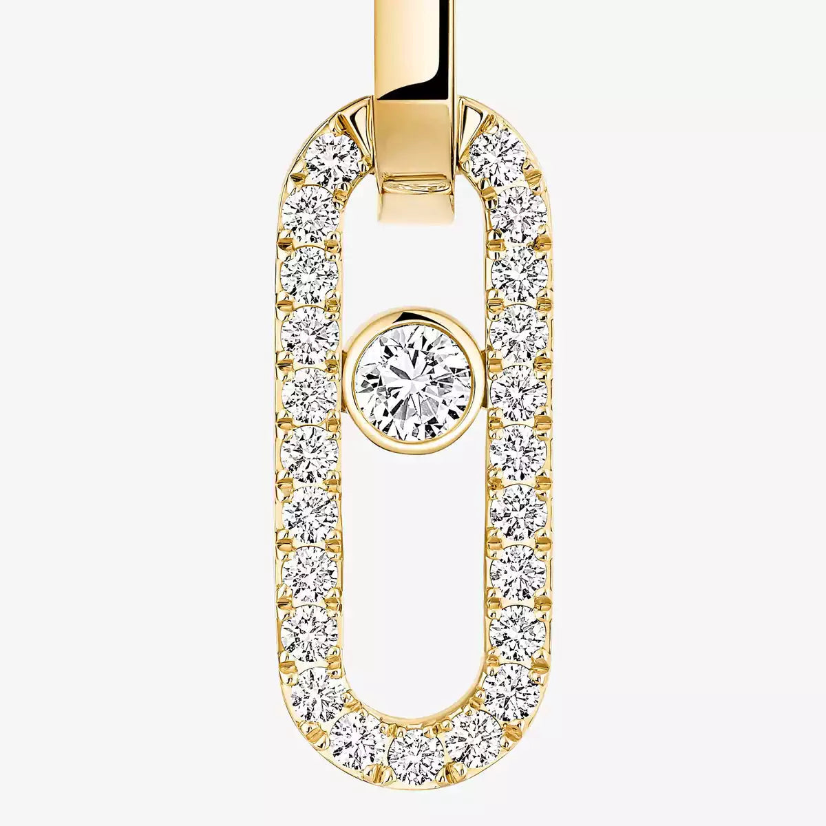 [Blue Tears Jewelry]Move Link Diamond Earrings
