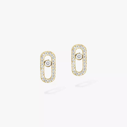 [Blue Tears Jewelry]Move Uno Diamond Earrings