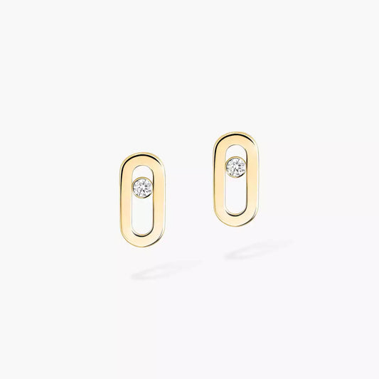 [Blue Tears Jewelry]Move Uno Diamond Stud Earrings