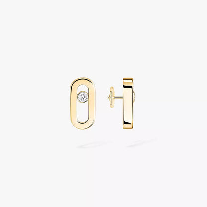 [Blue Tears Jewelry]Move Uno Diamond Stud Earrings
