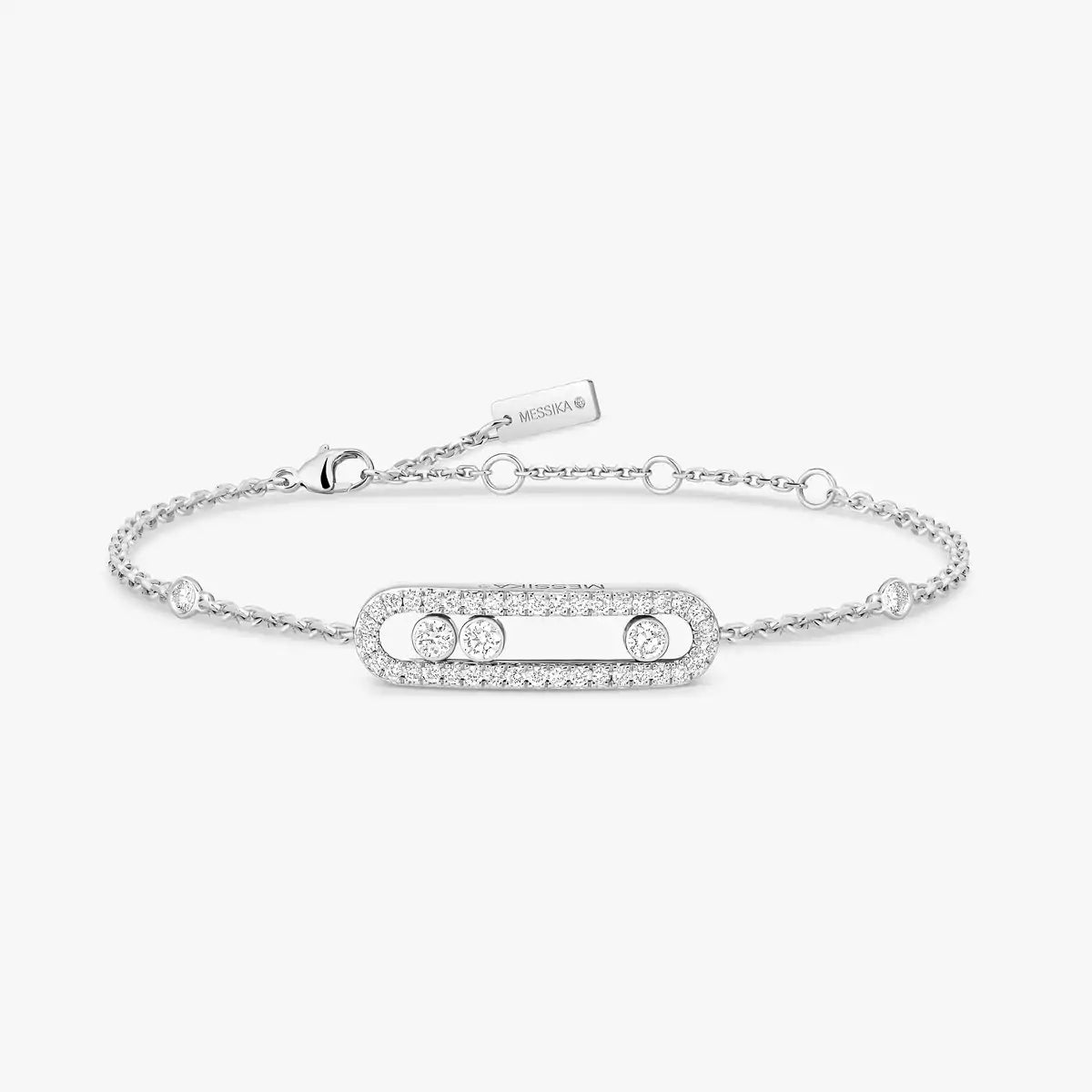 [Blue Tears Jewelry]Pav¨¦ Baby Move Diamond Bracelet