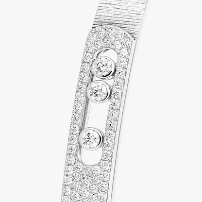 [Blue Tears Jewelry]Move Noa Ciselé half pavé bangle