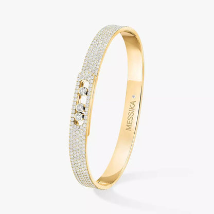[Blue Tears Jewelry]Move Noa Full Pav¨¦ Diamond Bangle Bracelet