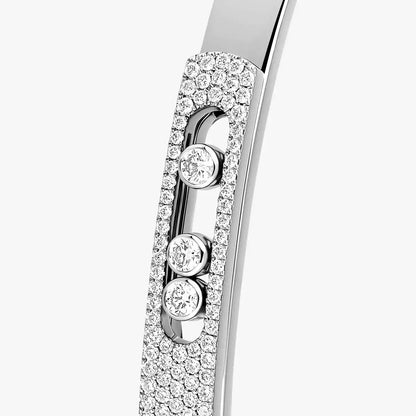 [Blue Tears Jewelry]Move Noa Rose Gold Pavé Diamond Bangle Bracelet