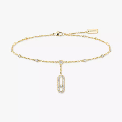 [Blue Tears Jewelry] Move Uno pavé ankle bracelet