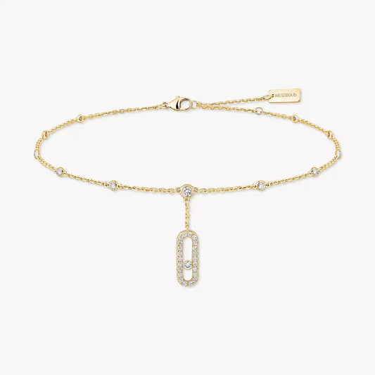 [Blue Tears Jewelry] Move Uno pavé ankle bracelet