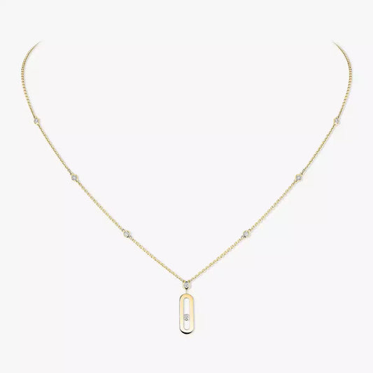 [Blue Tears Jewelry] Move Uno Gold Diamond Long Necklace