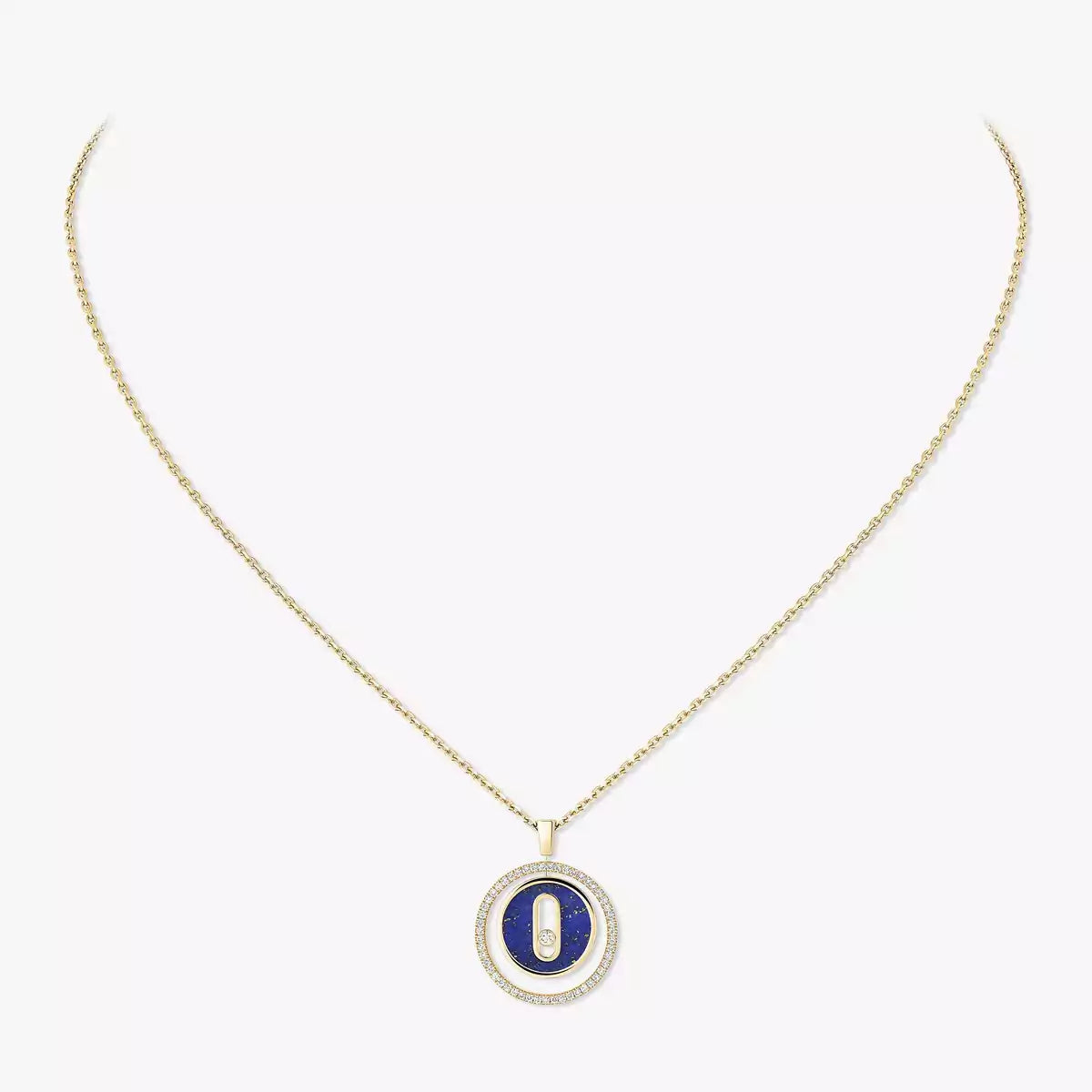 [Blue Tears Jewelry]Lucky Move Diamond Necklace in Rose Gold and White Mother-of-Pearl