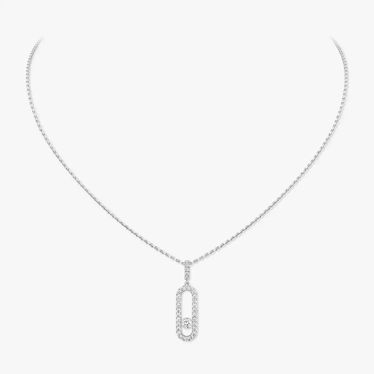 [Blue Tears Jewelry]Move Uno Diamond Necklace in Rose Gold