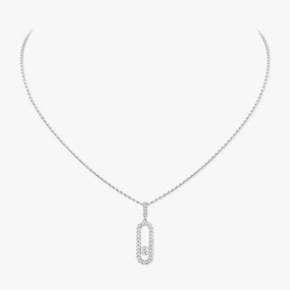 [Blue Tears Jewelry]Move Uno Diamond Necklace in Rose Gold