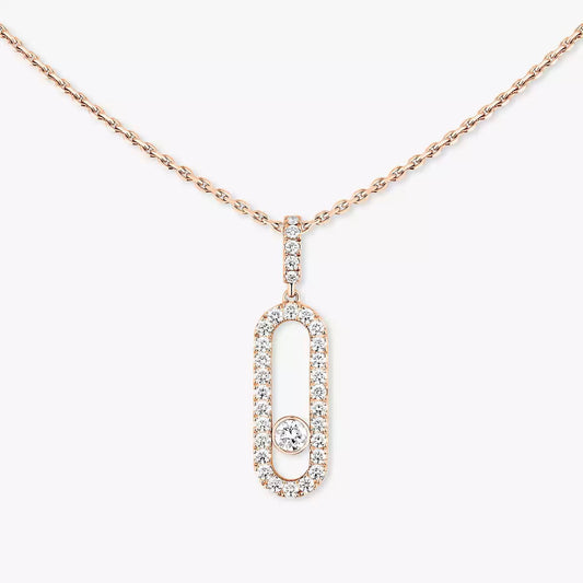 [Blue Tears Jewelry]Move Uno Diamond Necklace in Rose Gold
