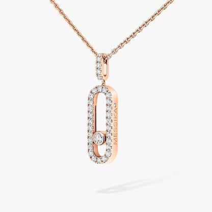 [Blue Tears Jewelry]Move Uno Diamond Necklace in Rose Gold