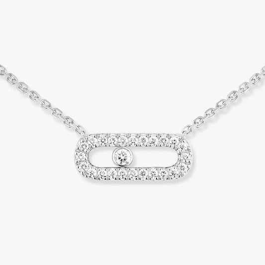 [Blue Tears Jewelry]Diamond Necklace Move Uno