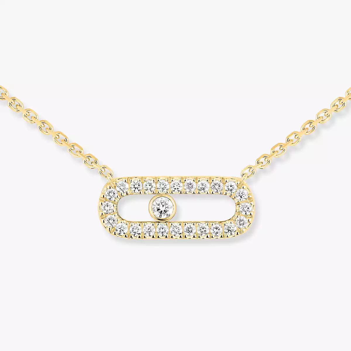 [Blue Tears Jewelry]Diamond Necklace Move Uno