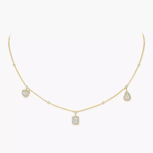 [Blue Tears Jewelry]My Twin Diamond Necklace in Silver
