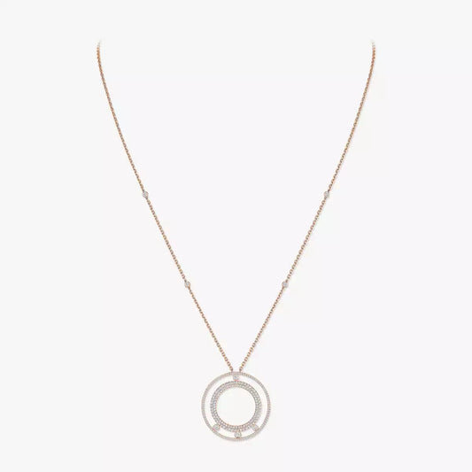 [Blue Tears Jewelry]Move Romane Long Pave_-Set Diamond Necklace