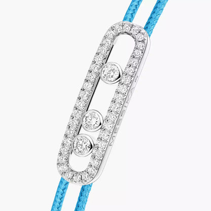 [Blue Tears Jewelry]Messika Care(s) pink cord pavé bracelet