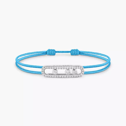 [Blue Tears Jewelry]Messika Care(s) pink cord pavé bracelet