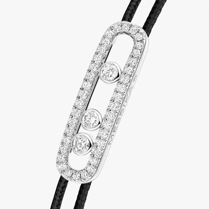 [Blue Tears Jewelry]Messika Care(s) pink cord pav¨¦ bracelet