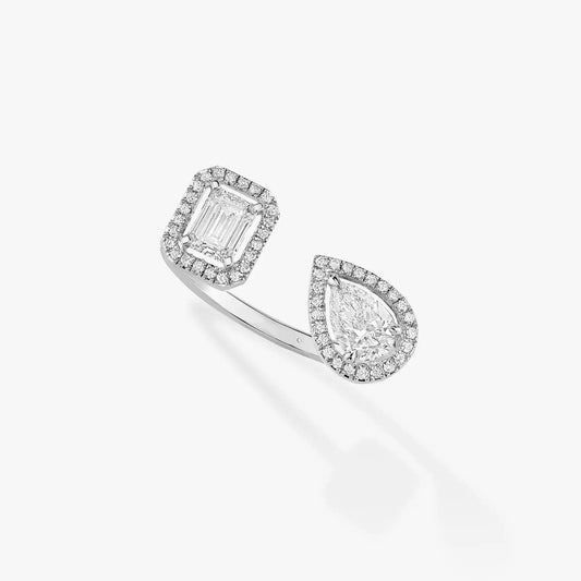 [Blue Tears Jewelry]MY TWIN TOI & MOI SILVER DIAMOND RING