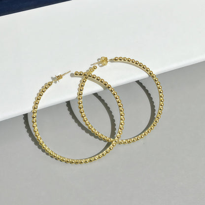 [Blue Tears Jewelry] SMOOTH BEAD STUD EARRINGS