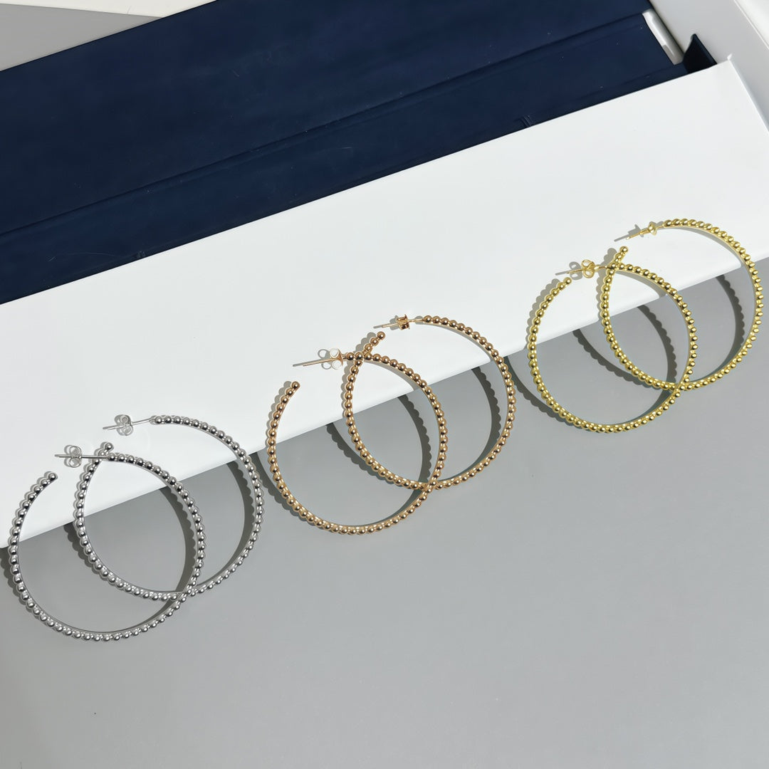 [Blue Tears Jewelry] SMOOTH BEAD STUD EARRINGS