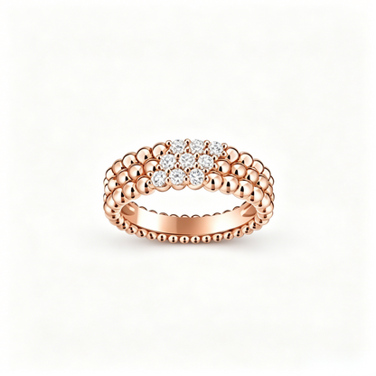 [Blue Tears Jewelry] THREE-ROW DIAMOND RING