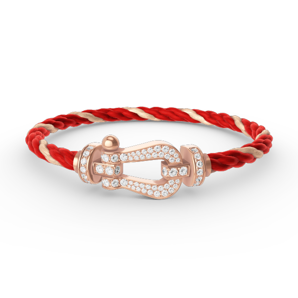 [BLUE TEARS]FORCE LARGE HORSESHOE FULL DIAMOND BRACELET ROSE GOLD